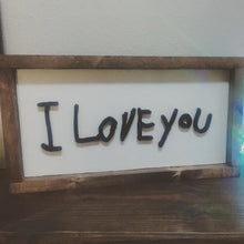 Load image into Gallery viewer, 3D I love you signs
